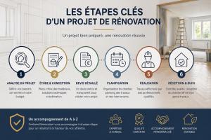 Les étapes clés d'un projet de rénovation