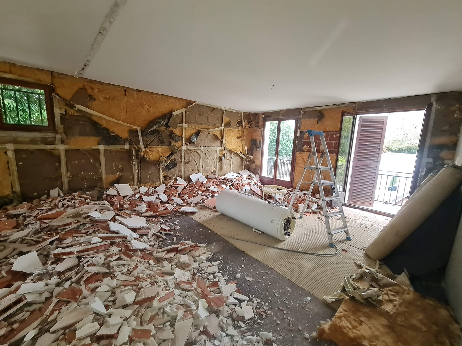 Chantier de rénovation lourde à Feucherolles, photo 3