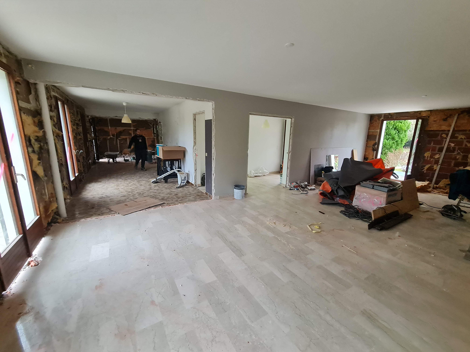 Chantier de r&eacute;novation lourde &agrave; Feucherolles, photo 6